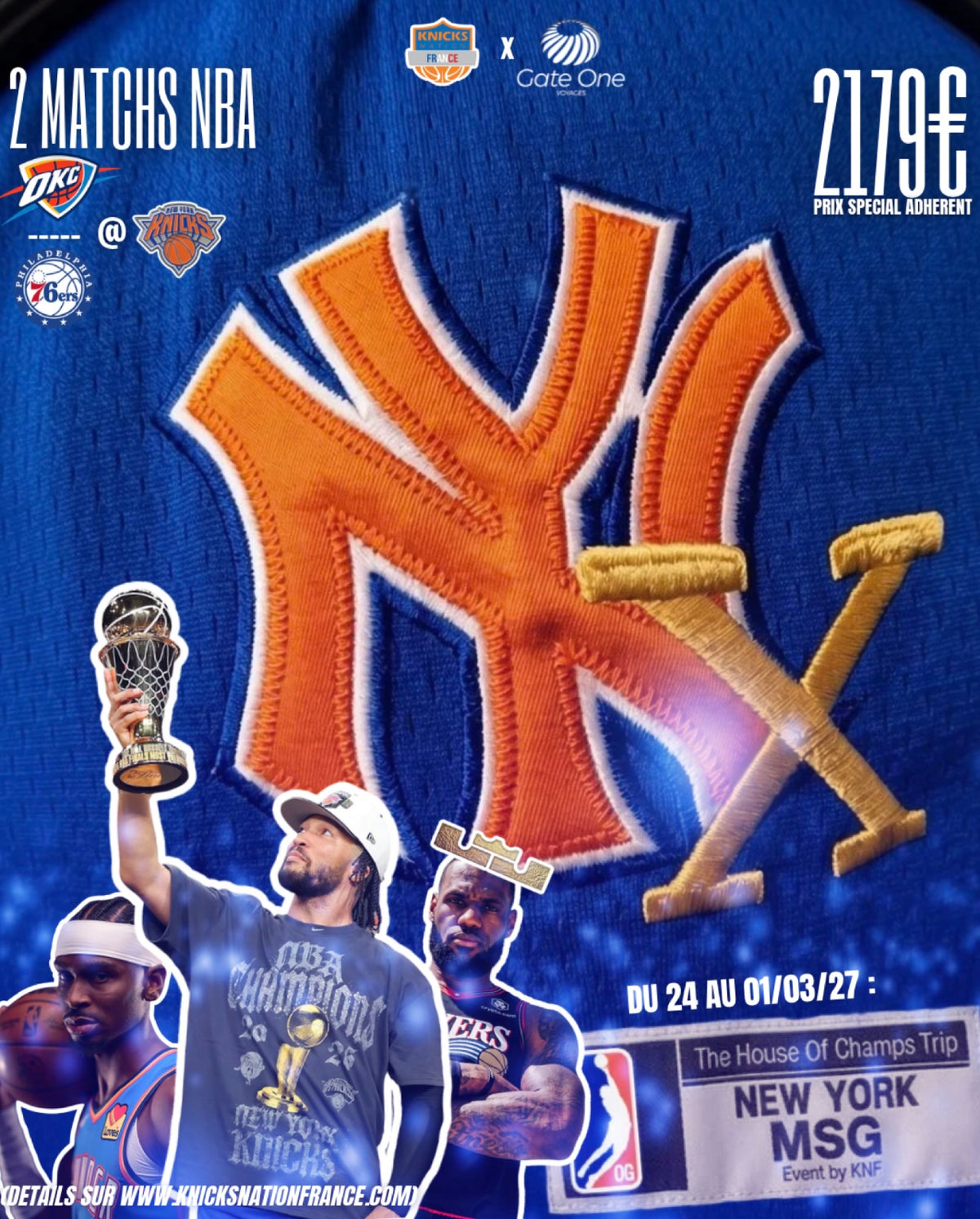 Voyage Knicks Nation France X Gate-One Voyages à New-York !