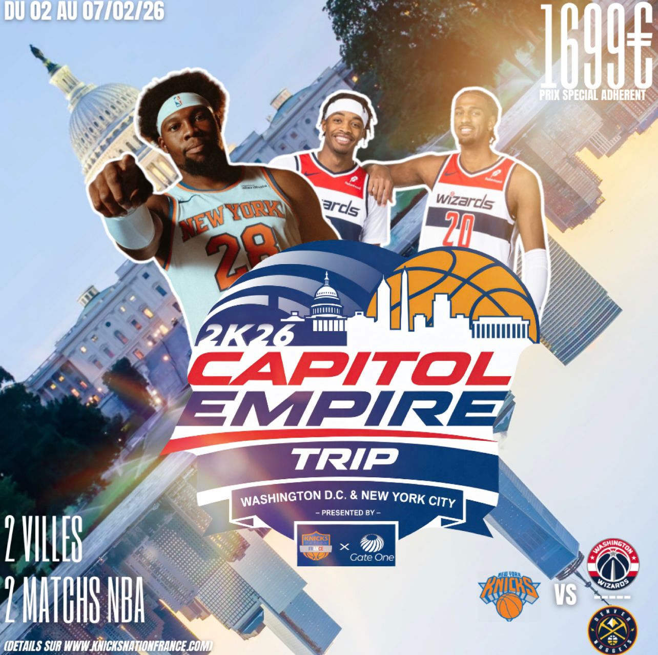 Voyages Knicks Nation France X Gate-One Voyages !