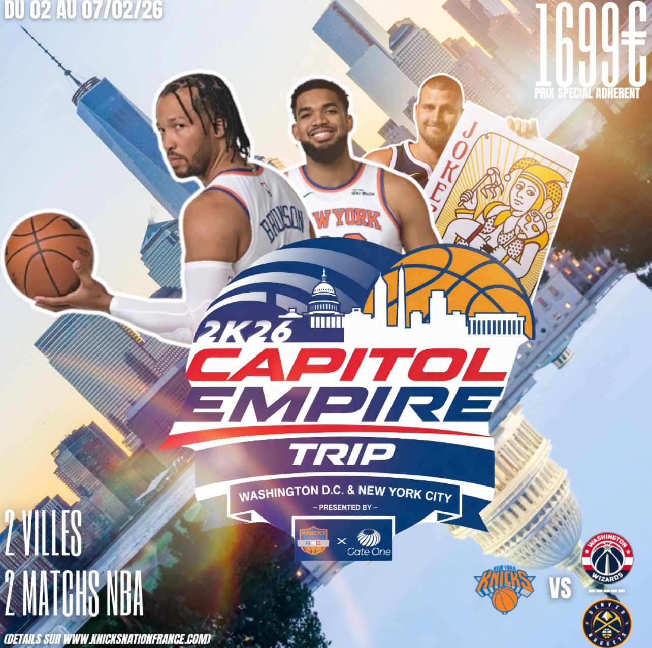 Voyages Knicks Nation France X Gate-One Voyages !